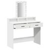 vidaXL Tavolo da Trucco Bianco 100 x 41 x 140 cm Legno multistrato