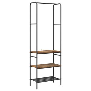 vidaXL Stendibiancheria Legno vecchio 60 x 30 x 171 cm