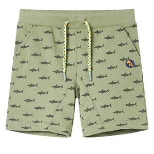 vidaXL Pantaloncini per Bambini con Coulisse Cachi Chiaro 116