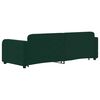 vidaXL Divano Letto con Letto Estraibile Verde Scuro 80x200cm Velluto
