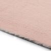 vidaXL Tappeto 80x150 cm in Pelle di Coniglio Sintetica Rosa Antico