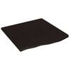 vidaXL Piano Bagno Marrone Scuro 60x60x2 cm Legno Massello Trattato