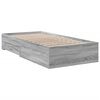 vidaXL Giroletto Cassetti Grigio Sonoma 90x200 cm Legno Multistrato