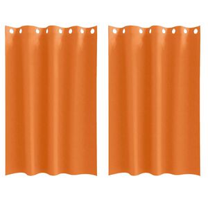 vidaXL Tende Blackout con Anelli 2 pcs Arancione Vivo 175 x 140 cm