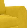 vidaXL Divano letto 60cm Giallo Velluto