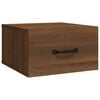 vidaXL Comodino a Muro Rovere Marrone 35x35x20 cm