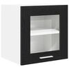 vidaXL Armadio pensile con porta 2 pcs Rovere Nero 40 x 31 x 40 cm