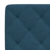 vidaXL Letto con Materasso Blu 140x200 cm in Velluto