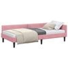 vidaXL Cornice del letto ad angolo Rosa 80 cm x 200 cm Velluto