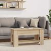 vidaXL Tavolino da Salotto Rovere Sonoma 101x49x52cm Legno Multistrato