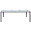 vidaXL Tavolo da Pranzo da Giardino Nero 200x150x74 cm in Polyrattan