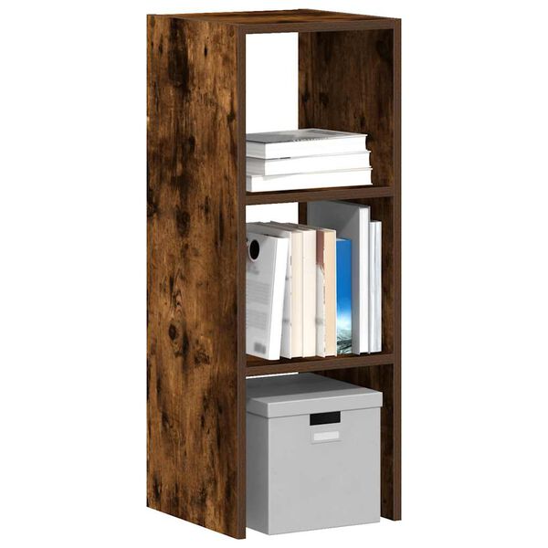 vidaXL Libreria Impilabili Rovere Fumo 30x30x80 cm Legno Multistrato