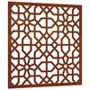 vidaXL Decorazione Muro da Giardino 55x55 cm Moresco Acciaio Corten