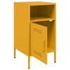 vidaXL Comodini 2 pz Giallo Senape 36x39x68 cm in Acciaio
