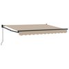 vidaXL Tenda retrattile manuale Beige 2,5 x 2 m