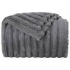 vidaXL Coperte da Pile 6 pcs Grigio scuro 200 x 150 cm Panno