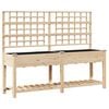 vidaXL Vaso da giardino Beige 203,5 x 54 x 152,5 cm