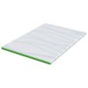 vidaXL Topper per materasso Bianco e Verde 140 x 200 cm