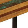 vidaXL Tavolo da Pranzo 115x55x76 cm Legno Massello Recupero e Acciaio