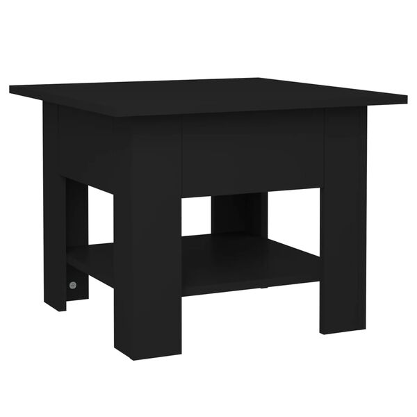 vidaXL Tavolino da Salotto Nero 55x55x42 cm in Truciolato