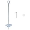 vidaXL Ancora per Terra 10 pcs Argento &Oslash;10 x 40 cm