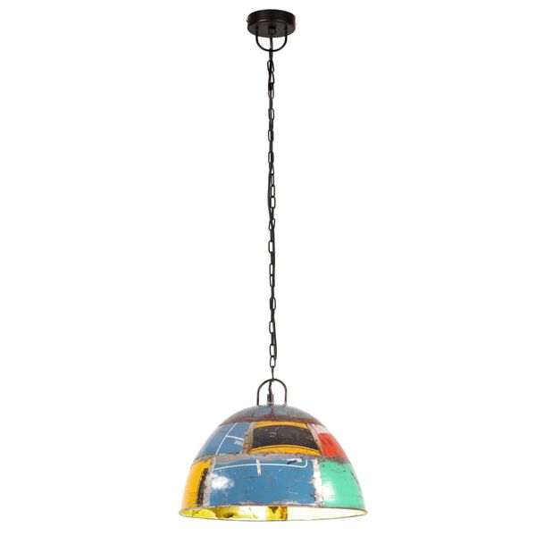 vidaXL Lampada a Sospensione Vintage 25 W Colorata Rotonda 41 cm E27