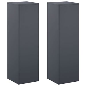 vidaXL Supporto per piante 2 pcs Antracite 30 x 30 x 100 cm