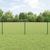 vidaXL Recinzione con Posto Verde 0,6 x 25 m Acciaio e PVC