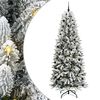vidaXL Albero di Natale artificiale con 300 LED Bianco 240 cm