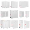 vidaXL Set Armadi da Cucina 11 pz Lyon Bianco in Truciolato