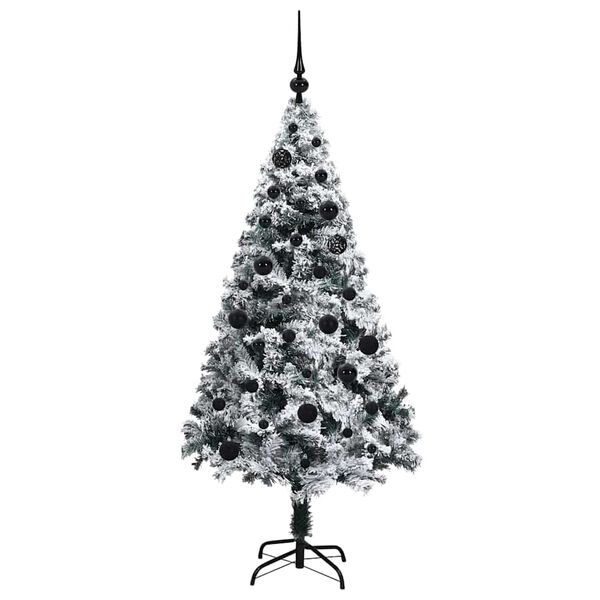 vidaXL Albero di Natale artificiale con 150 LED Verde 150 cm