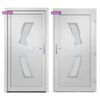 vidaXL Porta Ingresso Bianca 88x200 cm in PVC