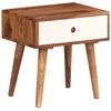 vidaXL Comodino in Legno Massello di Acacia 45x30x45 cm