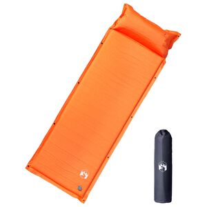 vidaXL Materasso Campeggio Autogonfiabile Cuscini 1 Persona Arancio
