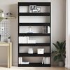 vidaXL Armadio per Libri Rovere Nero 100 x 30 x 198 cm