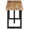 vidaXL Panca 160 cm in Legno Massello di Mango Grezzo e Acciaio