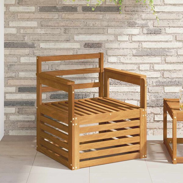 vidaXL Set di divani da esterno Naturale 71 x 63 x 73 cm