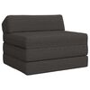 vidaXL Divano Letto Pieghevole Grigio Scuro 200 x 70 x 10 cm Tessuto