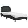 vidaXL Giroletto senza Materasso Zadar Nero 80x200 cm in Similpelle