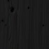 vidaXL Giroletto con Testiera Nero 200x200 cm in Legno Massello