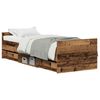 vidaXL Struttura del letto con cassetto Legno vecchio 193 x 78 x 50 cm