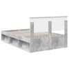 vidaXL Struttura del letto Calcestruzzo 120 x 190 cm Legno multistrato