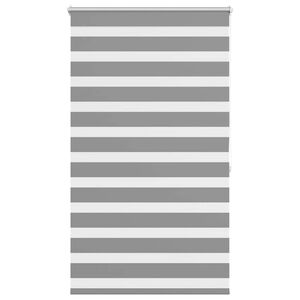 vidaXL Tenda a rullo zebra 80,9x175 cm Tessuto Larghezza 76,7 cm grigio