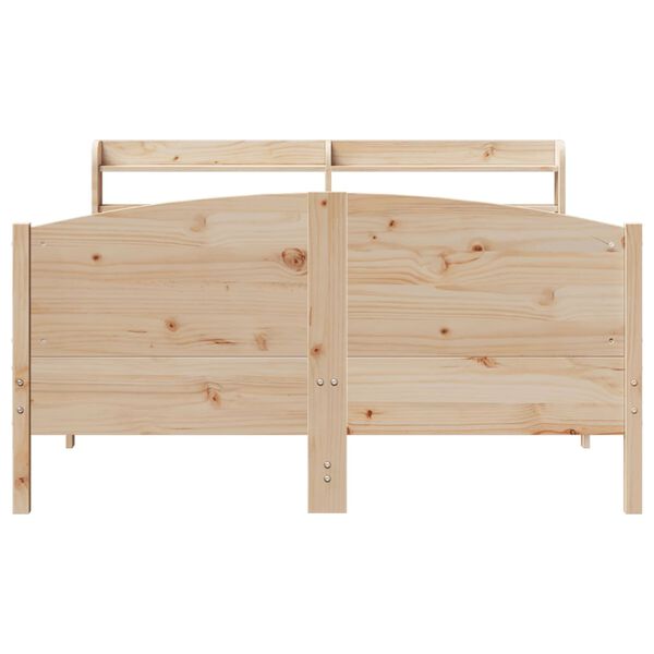 vidaXL Letto senza Materasso 135x190 cm in Legno Massello di Pino