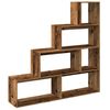 vidaXL Libreria a 4 Ripiani Legno Vecchio 143,5x29x143,5 cm Truciolato