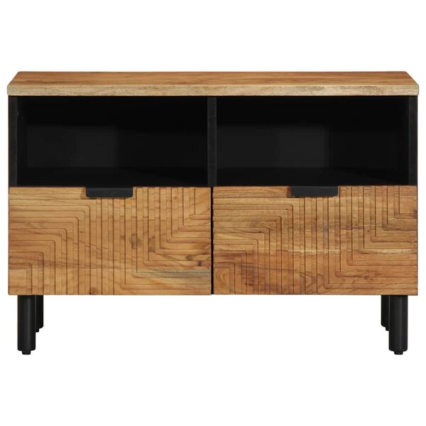vidaXL Mobile Porta TV 70x33x46 cm in Legno Massello di Acacia