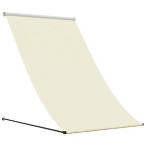 vidaXL Tenda da Sole Retrattile Crema 100x150 cm in Tessuto e Acciaio