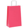 vidaXL Sacchetti di Carta 250 pz con Manici Rosa 21x11x31 cm