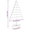 vidaXL Albero di Natale Decorativo in Legno 150 cm in Legno Massello