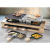 Bestron Piastra per Raclette ARG300BW 1500W Nera in Legno XL